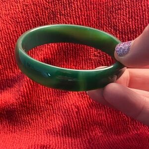 Jade Green Bangle Bracelet